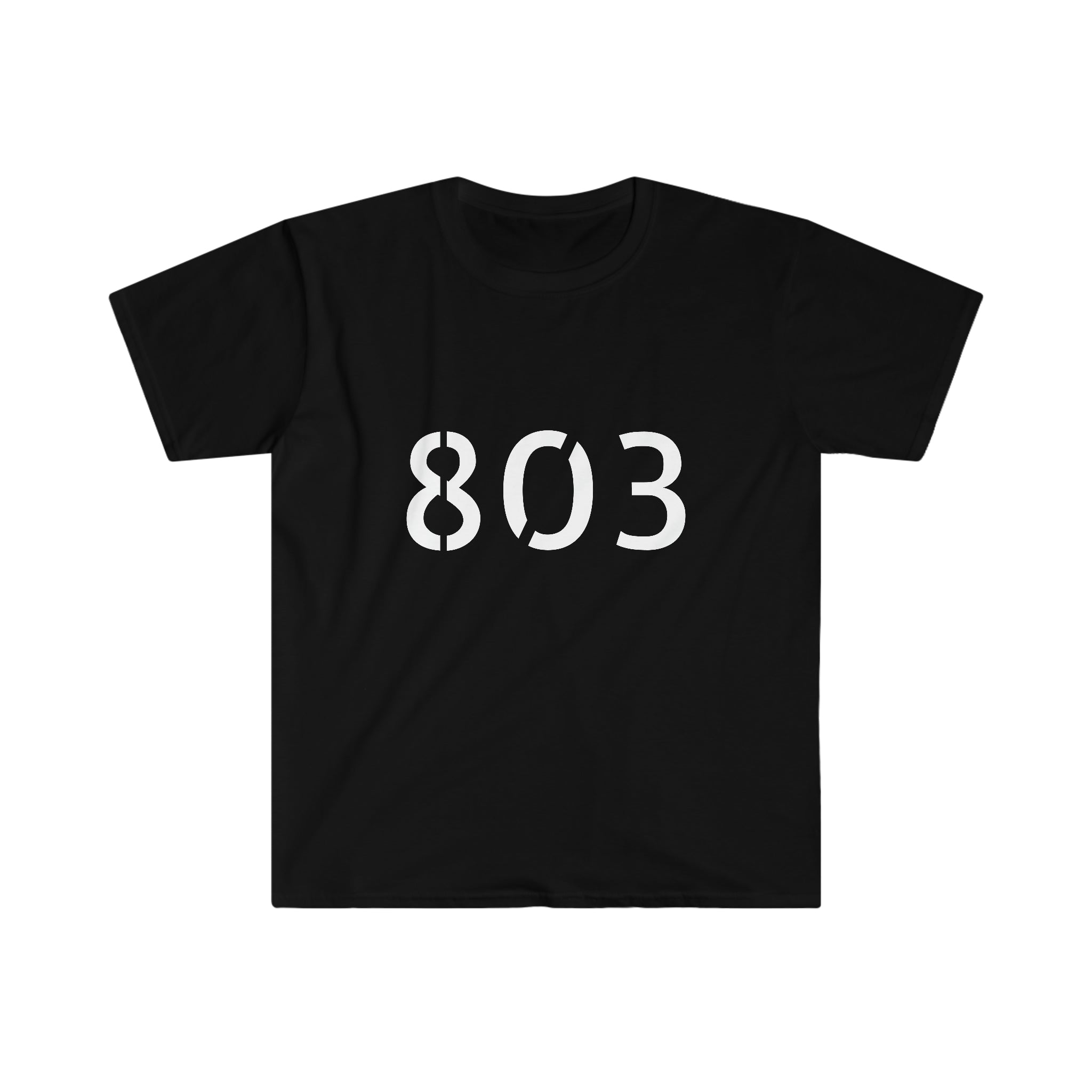 803 Area Code Proud Unisex Softstyle T Shirt Crime and Cask Merch