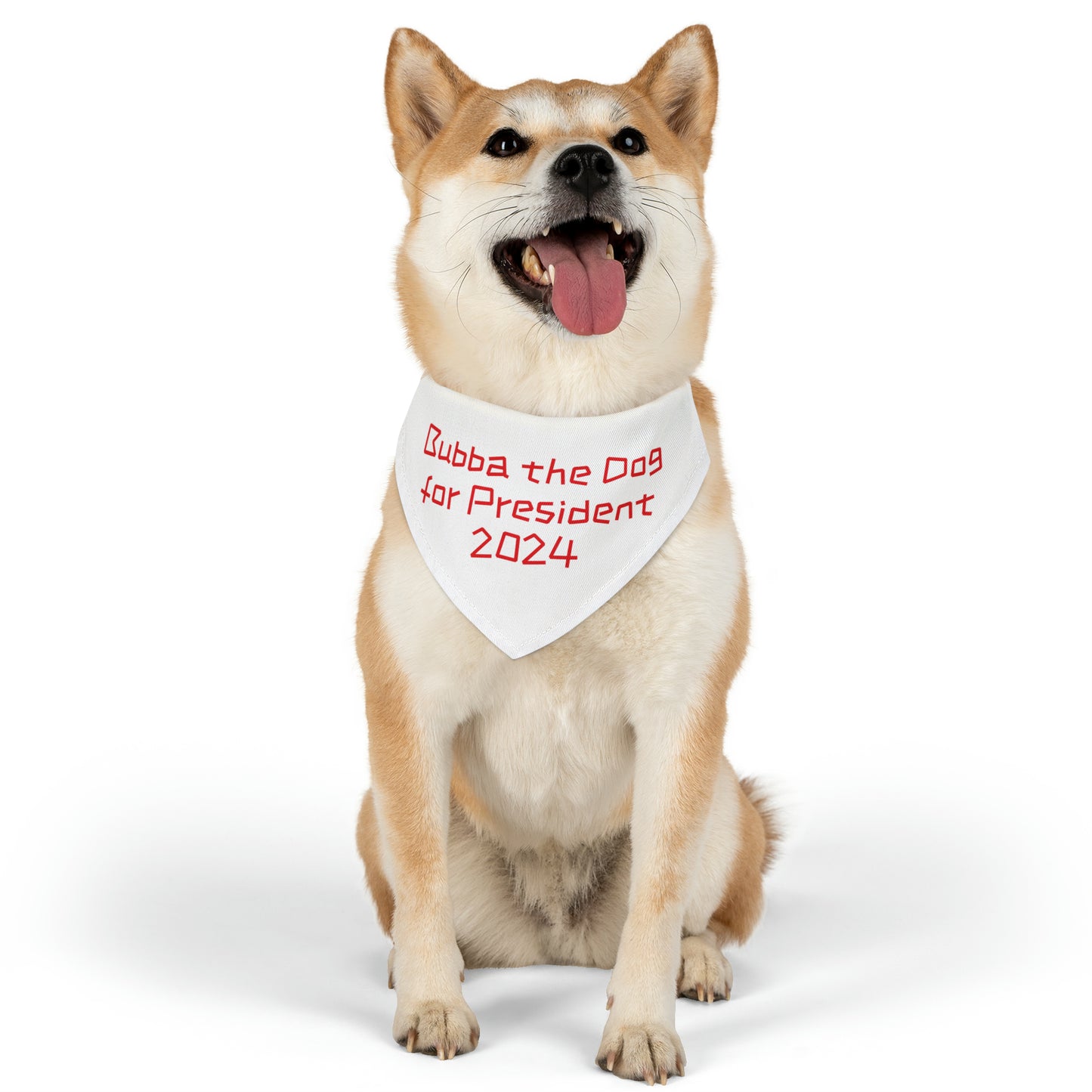 Bubba the Dog for President Pet Bandana Collar