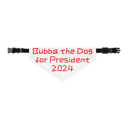 Bubba the Dog for President Pet Bandana Collar