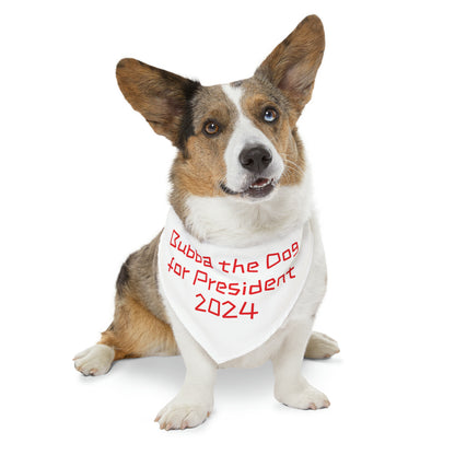 Bubba the Dog for President Pet Bandana Collar