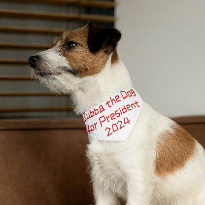 Bubba the Dog for President Pet Bandana Collar