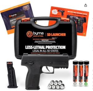 Byrna SD [Self Defense] Kinetic Launcher Ultimate Bundle - Non Lethal Kinetic Projectile Launcher, Home & Personal Defense | Proudly Assembled in The USA
