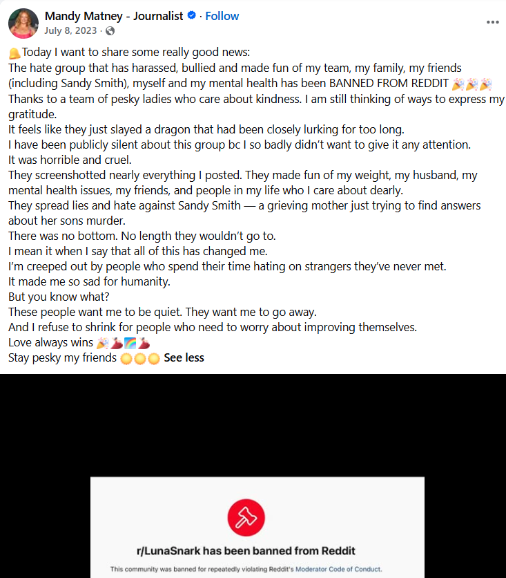 When Everyone Is the Villain: Examining Mandy Matney and her ever Expanding Claims