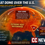 Dangerous Heat Dome Takes Aim at South Carolina, Heat Index Could Reach 110 Degrees or Higher
