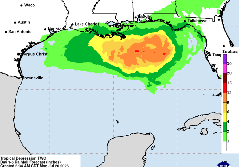 Tropical Depression Strengthens as Hurricane Hunters Investigate Gulf System