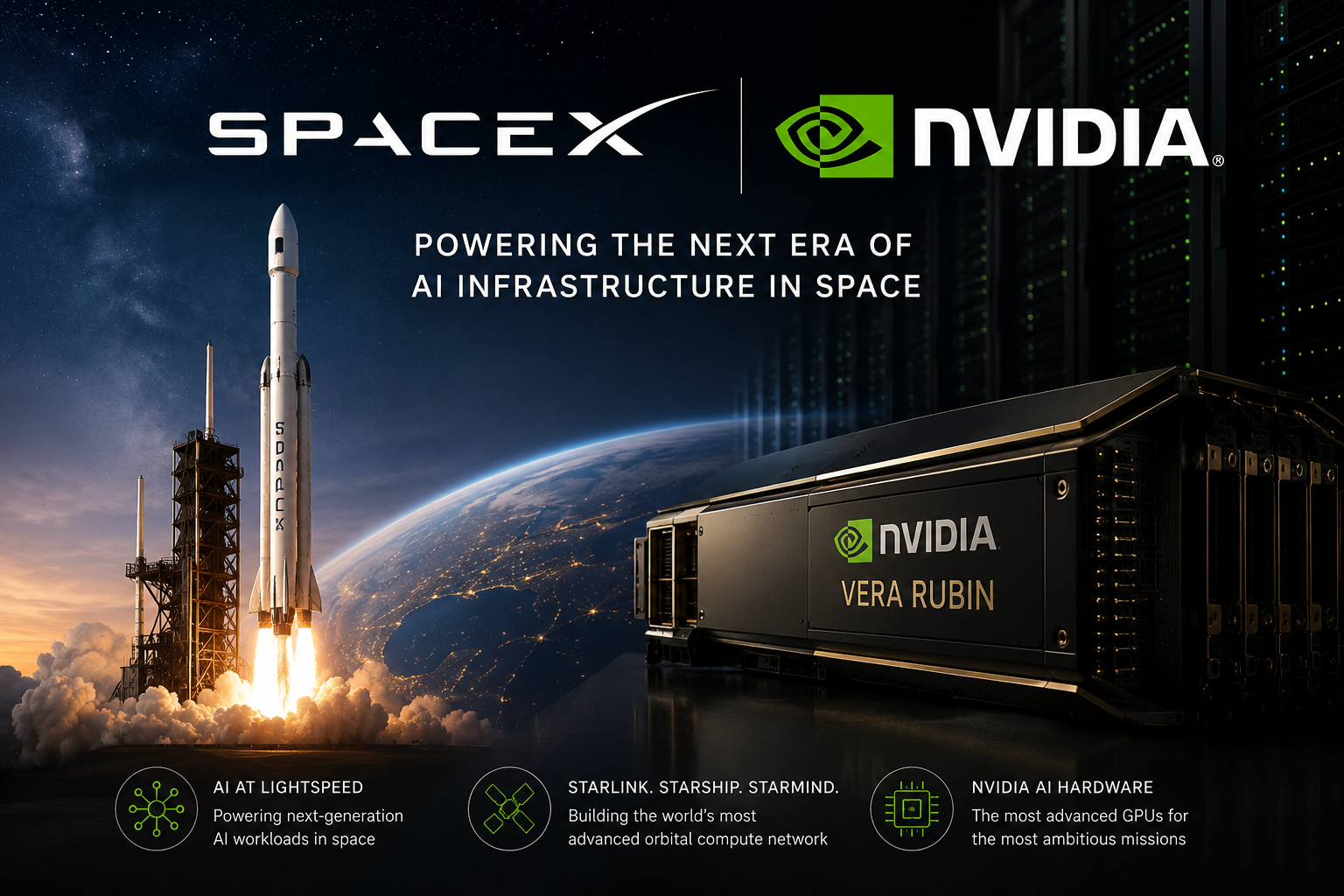Nvidia Stock Rises After SpaceX Announces Exclusive AI Hardware Partnership